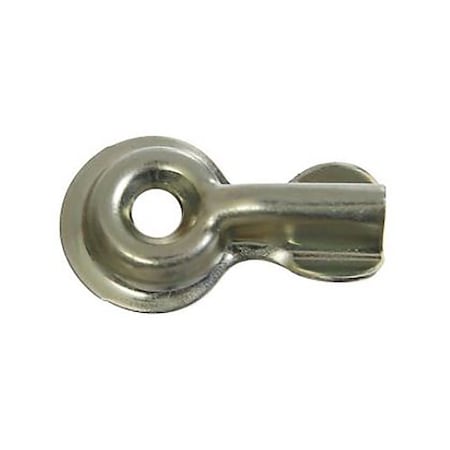 Zinc-Plated Gray Steel Half Turn Button 1-1/4 In. L , 4PK